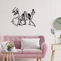 Wallity Alba S Escultura de pared de metal negra 52 x 42 cm